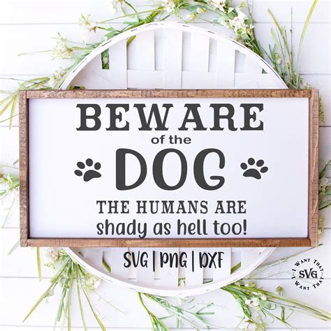 Beware of Dog SVG Beware Sign SVG Dog Sign Svg No - Etsy | Beware of ...