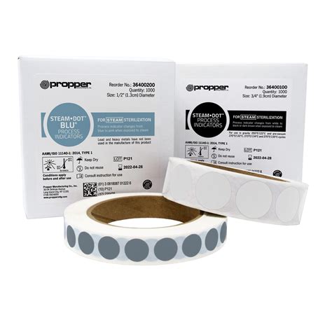 Steam-Dot™ Process Indicators for Steam Sterilization