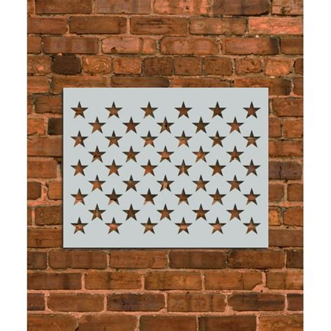 American Flag 50 Stars Stencil Printable