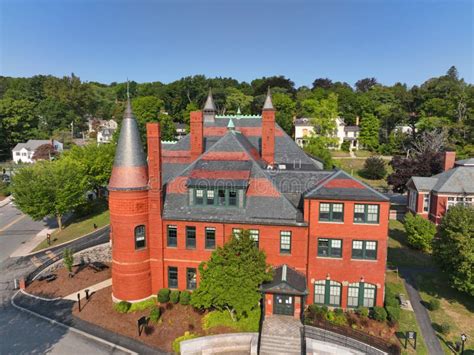 Belmont Town Hall, Belmont, MA, USA Stock Image - Image of election ...