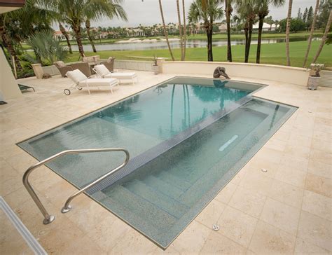 Knife Edge Pool 2 - Modern - Pool - Miami - by A&G Concrete Pools, Inc ...