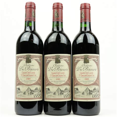 Ch. Le Prieure 1989 St-Emilion Grand-Cru 3x75cl | Wine Auctioneer