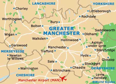 Manchester Maps and Orientation: Greater Manchester, England