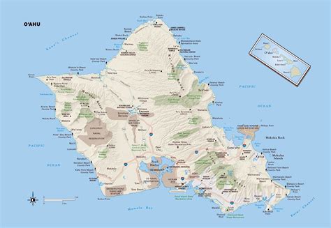 Large Oahu Island Maps for Free Download and Print | High-Resolution ...