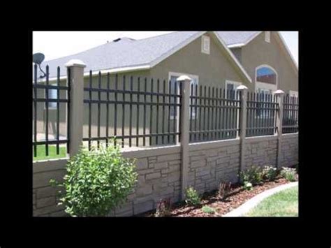 precast concrete fencing designs photos - YouTube