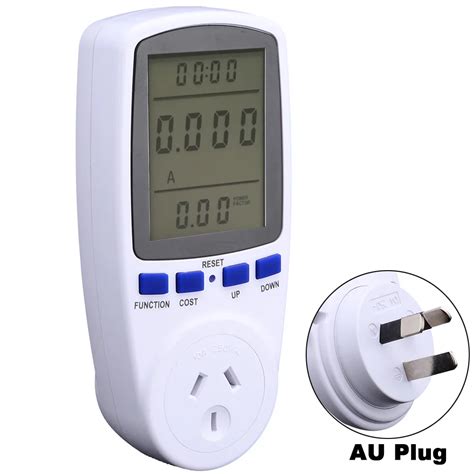 New AU Plug Power Meter Energy Monitor Watt Wattage Voltage Amps Meter ...