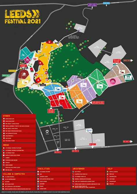 Leeds Festival | The Leeds Map has arrived | Leeds map, Leeds festival, Map