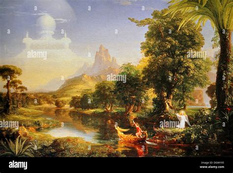 Voyage life youth cole 1842 hi-res stock photography and images - Alamy