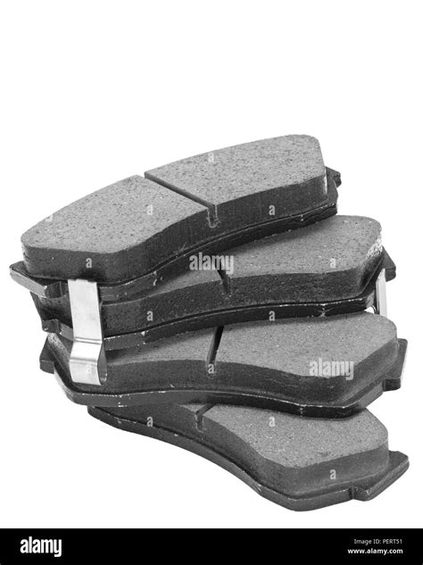 Automotive brake pads, Isolated on white background Stock Photo - Alamy