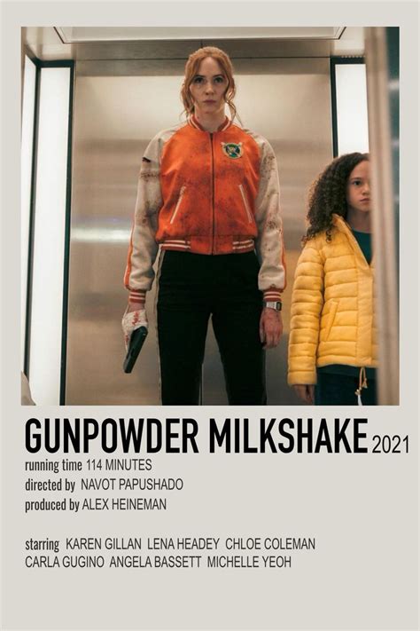 Gunpowder milkshake minimalist poster – Artofit