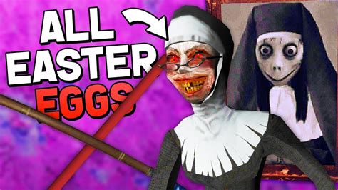 ALL YOUTUBER AND SPECIAL EASTER EGGS! (Evil Nun 1.1.8 Halloween Update ...