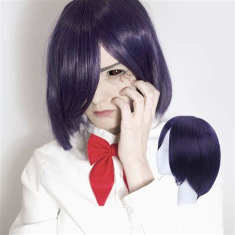 Tokyo Ghoul Toka Kirishima cosplay Comic-Con Party deep purple wigs