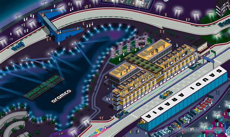 Rod Hunt Detailed Isometric Illustrations & Illustrated Maps - F1 Saudi ...