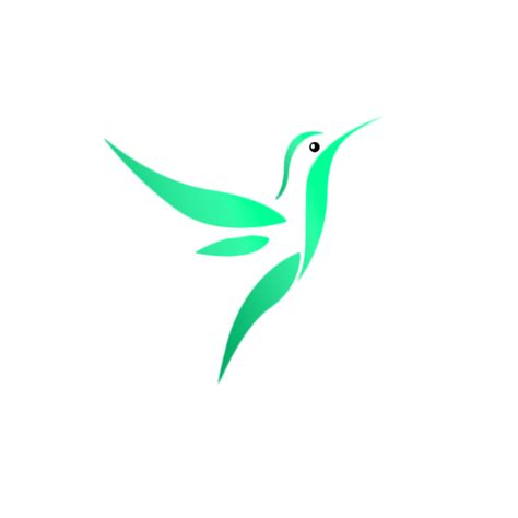 Logo design blue hummingbird concept vector de stock libre de regalías ...