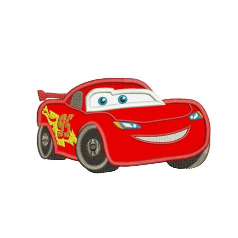 Lightning Mcqueen Embroidery Applique Design