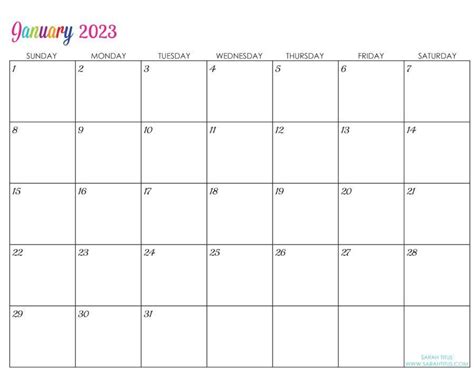 Editable 2023-2024 Calendar