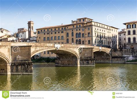 Arno River and Bridges in Florence, Italy Stock Image - Image of ...