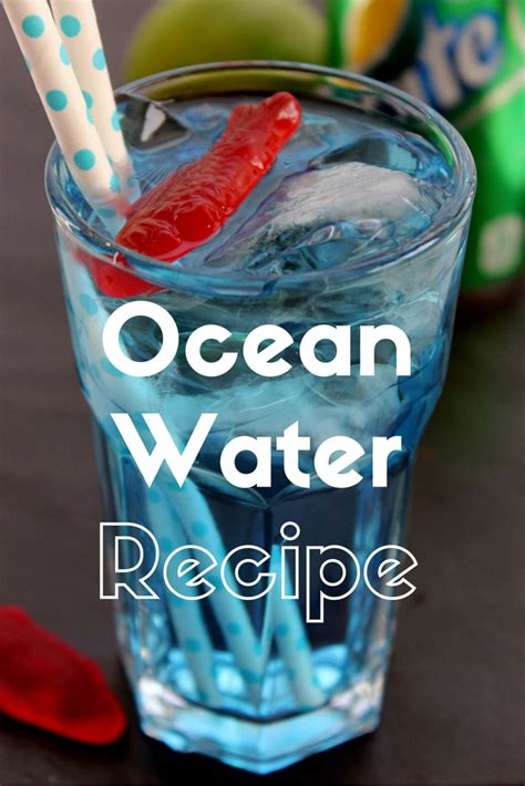 Life With 4 Boys: Ocean Water Kid's Cocktail Recipe