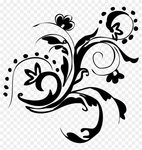 White Flower Vector Png - White Floral Vector Png Clipart (#13969) - PikPng