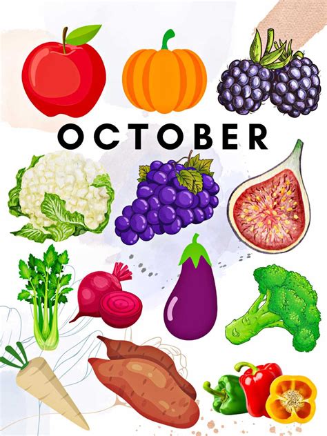 October Produce Guide: 36 Fruits and Vegetables