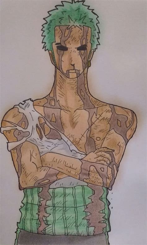 Roronoa zoro (my first colored drawing) : r/OnePiece