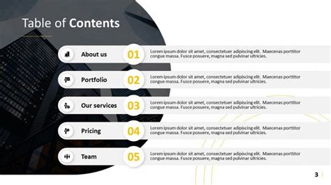 Creative Table of Contents Template | Free PowerPoint Template