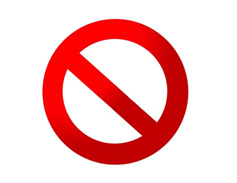 No Sign Vector - ClipArt Best