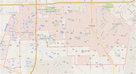 Pearland, Texas Map