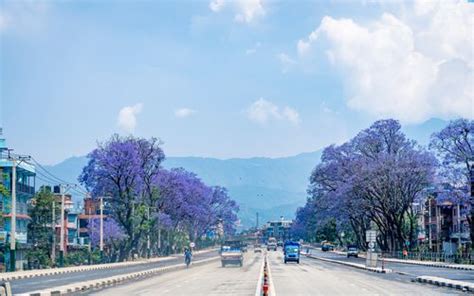 empty ring road Stock Images of Nepal