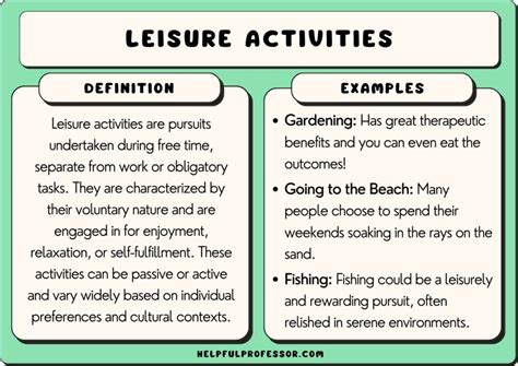 120 Leisure Activities Examples (2024)