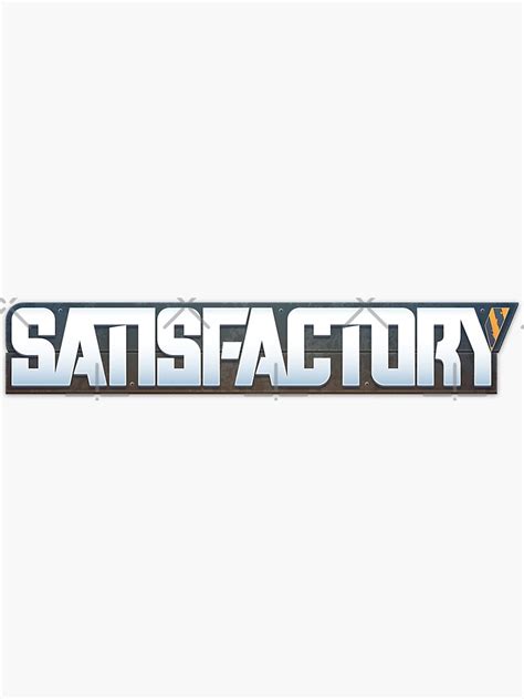 "Satisfactory logo" Sticker for Sale by JaroNT | Redbubble