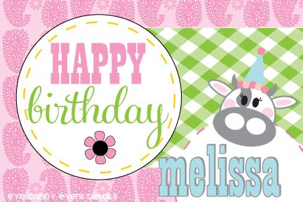 Eye Candy Creative Studio: {HAPPY BIRTHDAY} melissa + NEW collection