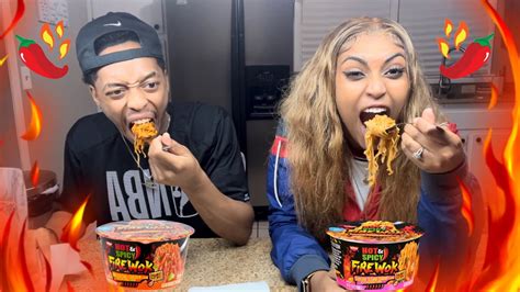 SPICY NOODLE CHALLENGE 🔥 NOT WHAT WE EXPECTED!!! 🤮🤮 - YouTube