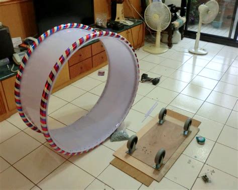 DIY Plastic Cat Wheel - petdiys.com