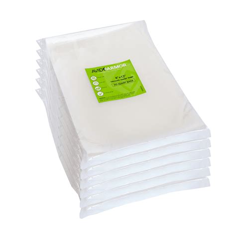 300 Quart Size 8"x12" Heavy Duty Food Vacuum Sealer Bags Bulk Savings ...