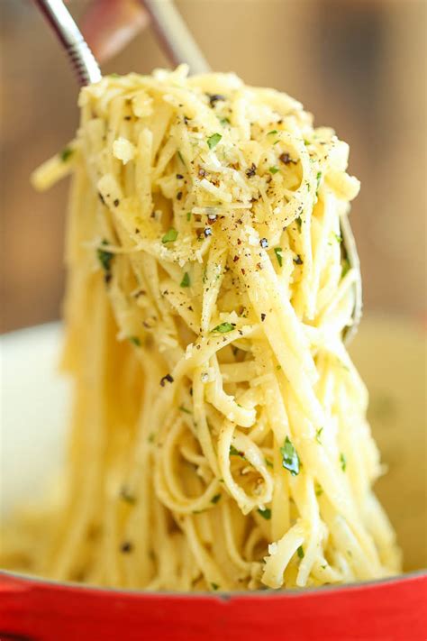 Parmesan Garlic Spaghetti - Damn Delicious