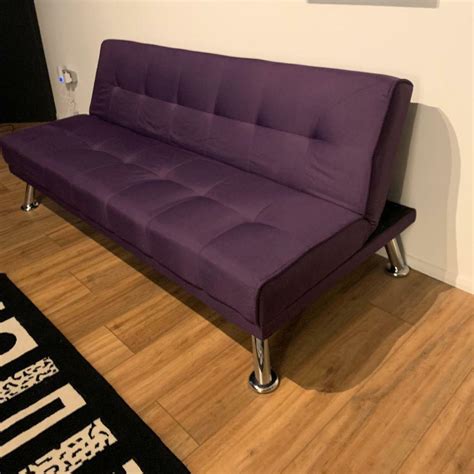 Purple Sofa Bed Recliner | in Hackney, London | Gumtree