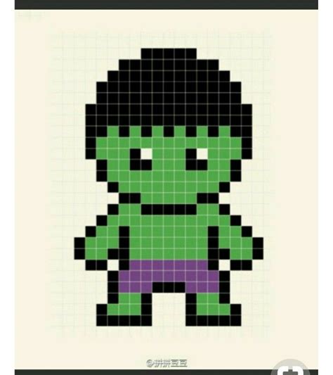 Pin on beading superheroes | Pixel art, Cross stitch games, Hama beads ...