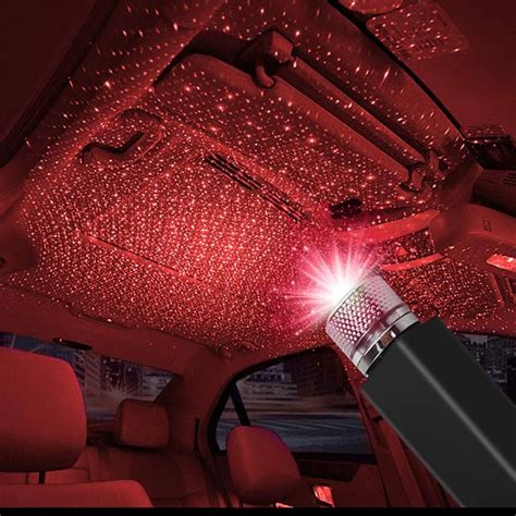 LEDCARE QVEVDACAR USB Star Projector Night Light, Car Roof Lights ...