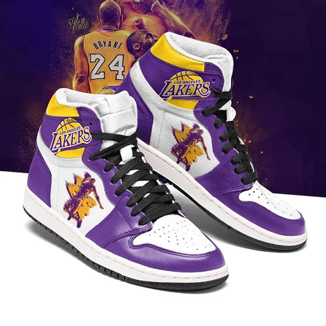 Los Angeles Lakers Air Jordan 1 LeBroon James Shoes Jordan 1 | Etsy