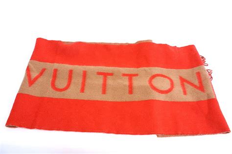 Authentic LOUIS VUITTON Cashmere Scarf at Rice and Beans Vintage