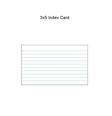 30 Simple Index / Flash Card Templates [Free] - TemplateArchive