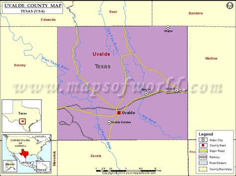 Uvalde Texas Map