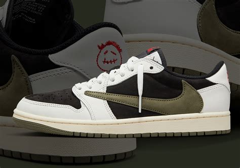 The Travis Scott x Air Jordan 1 Low OG “Olive” Releases On April 26th ...