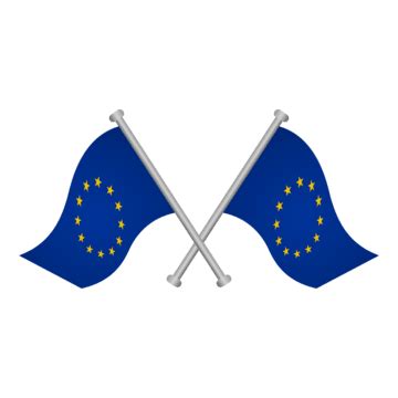 Flag Of European Union Isolated On Transparent Background, Flag Of ...