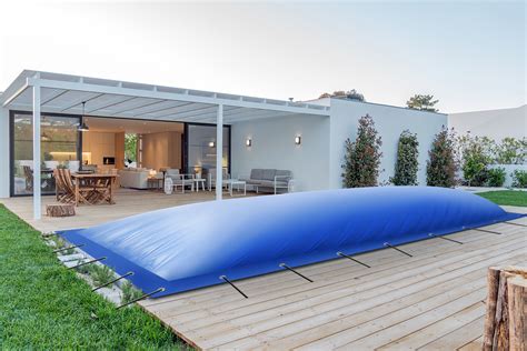 Inflatable Pool Cover Pool Tarp Rectangular from truck tarpaulin 680 g ...