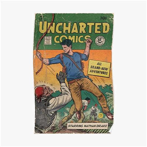 "UNCHARTED Vintage Comic Book Fan Art" Poster for Sale by MarkScicluna ...