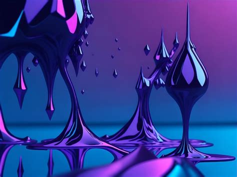 Premium AI Image | A beautiful purple liquid wallpaper