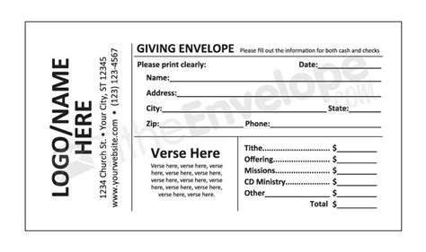 Fundraising Donation Envelope Template - Blogs