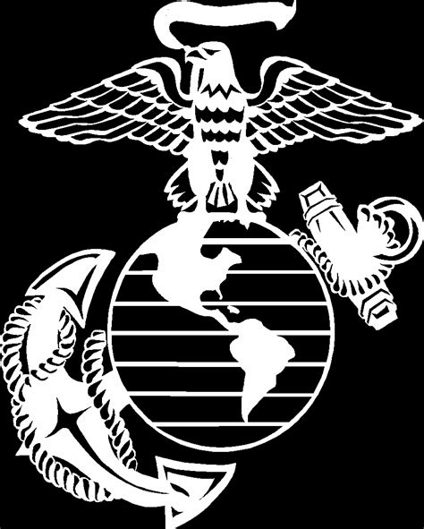 Free Marine Corps Logo Black And White, Download Free Marine Corps Logo ...